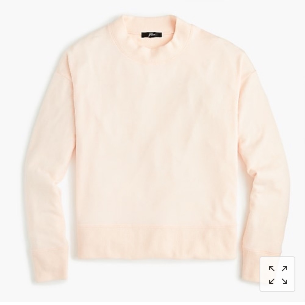 NWT J. Crew Supercozy Mock neck Pullover